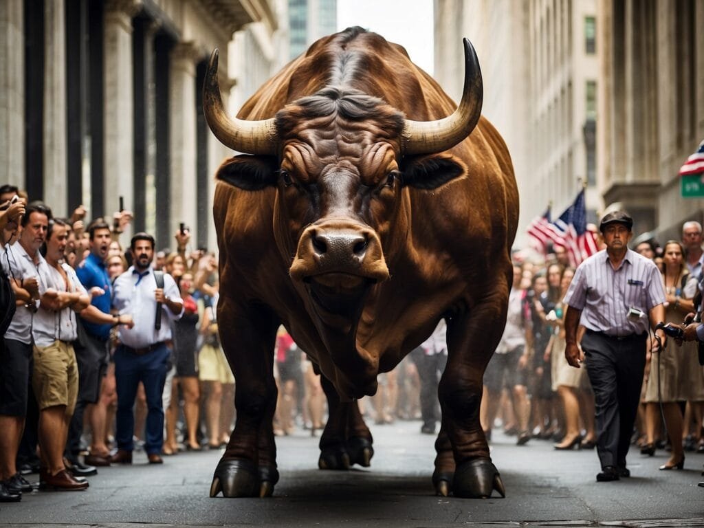 toro de wall street representando un mercado alcista