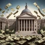 casa blanca con dinero representando el capital