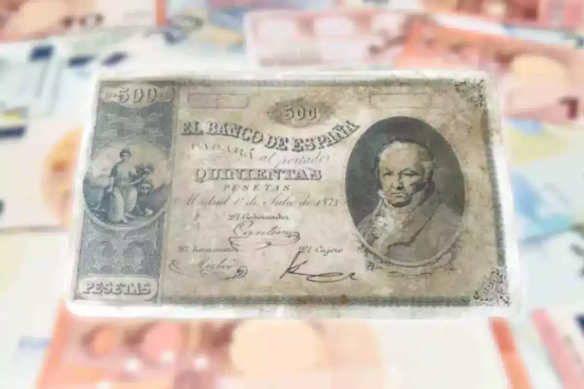 billete de quinientas pesetas 500 pesetas